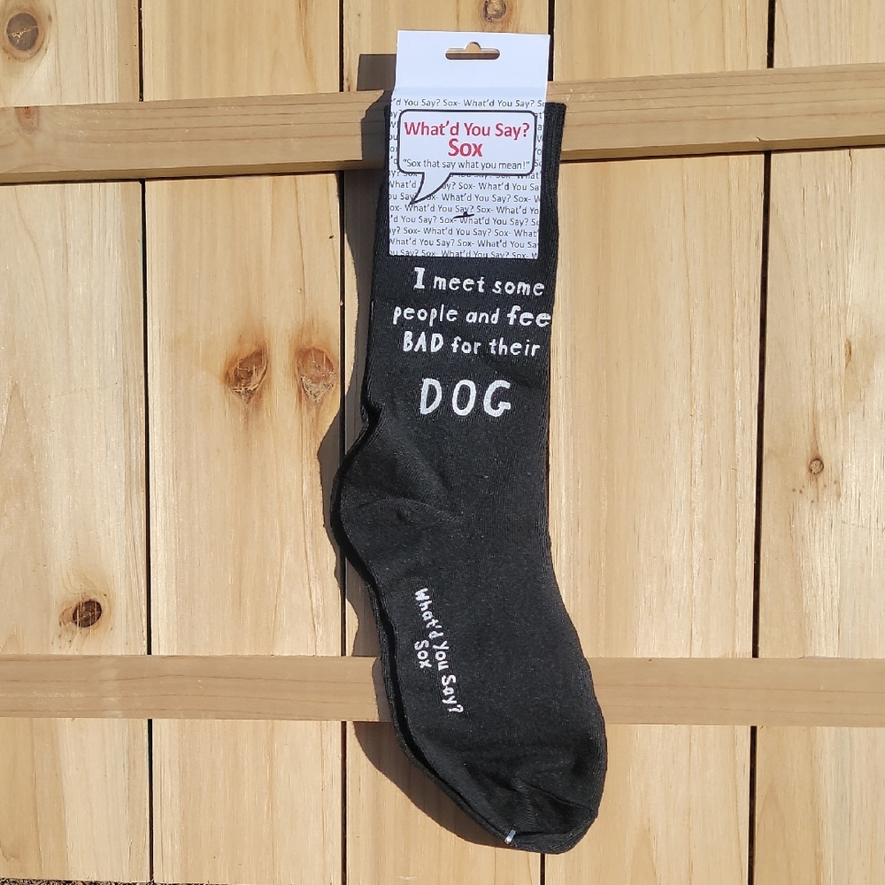 NWT Foozy's Unisex Dog Themed - Black